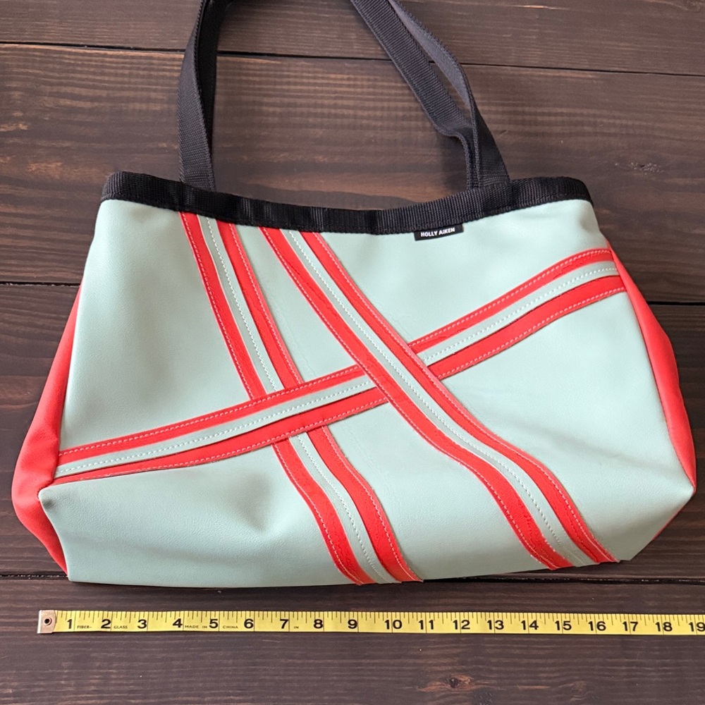 Holly Aiken Tote Bag - turquoise and orange - Picture 4 of 10